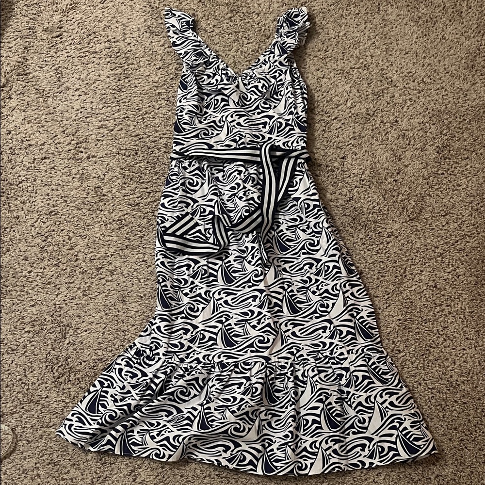 Vineyard Vines for Target WM Medium Navy & White Dress